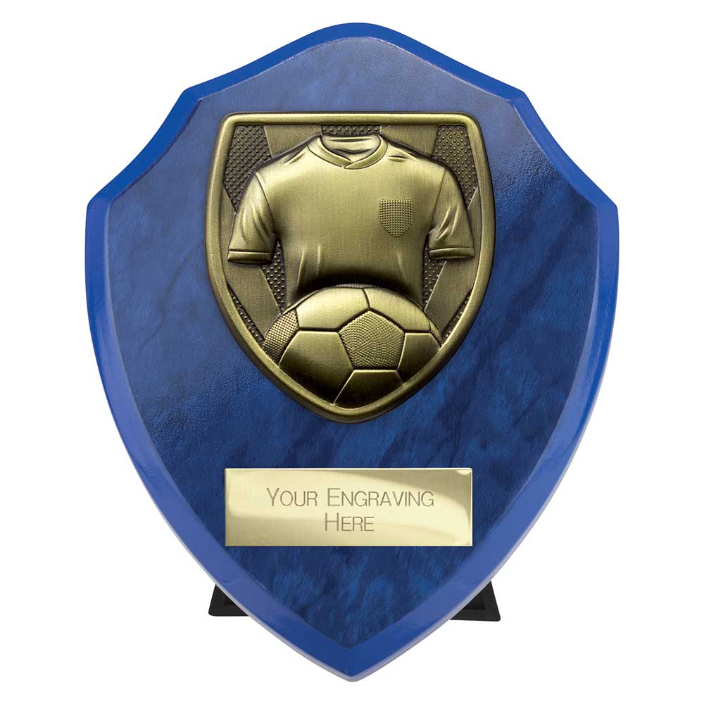 Cobra Shield Football Shirt & Ball Award (Blue)