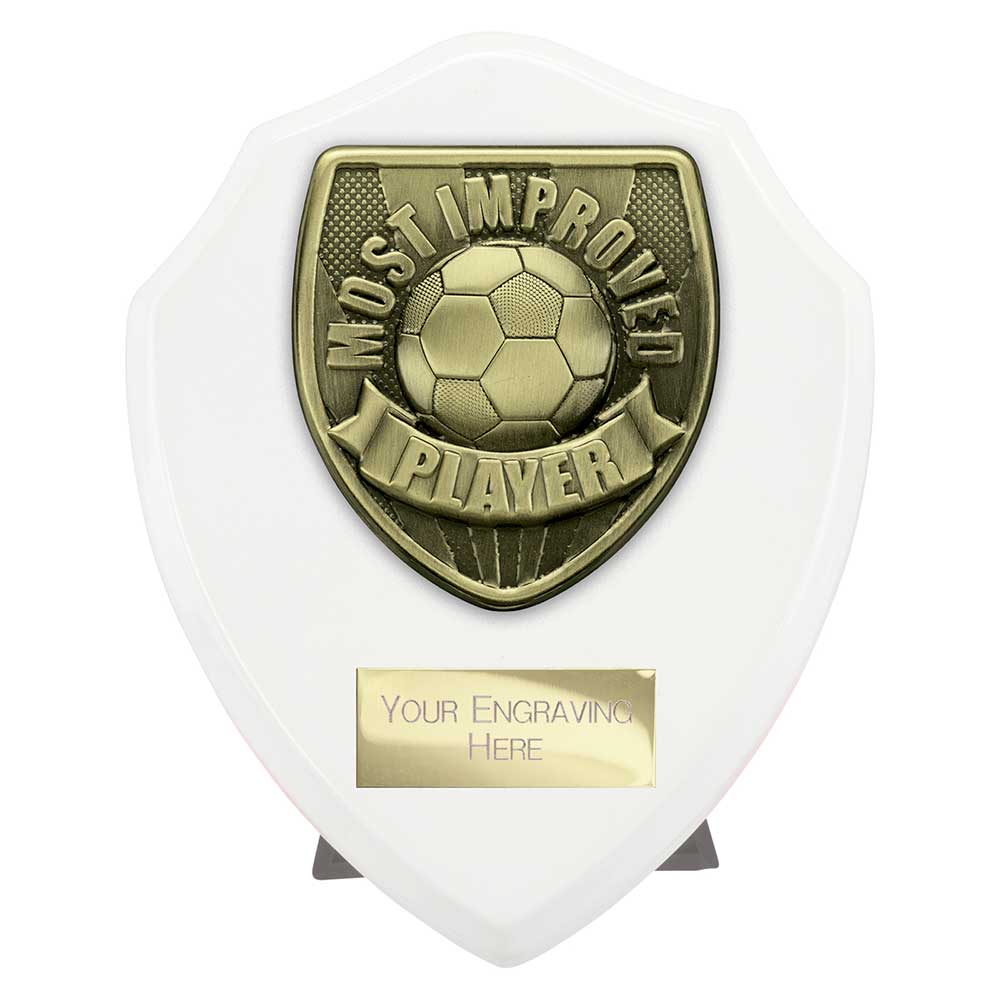 Cobra Shield Most Improved Player Football Award (White)