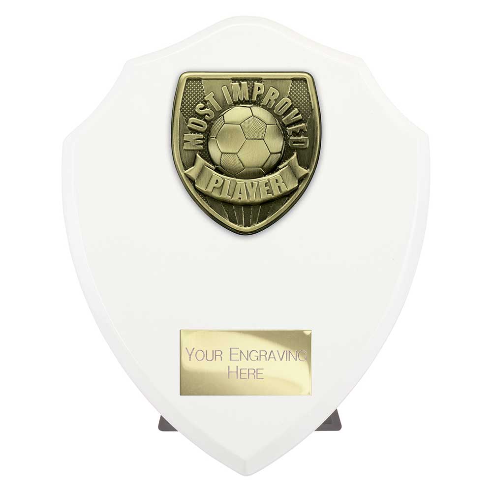 Cobra Shield Most Improved Player Football Award (White)