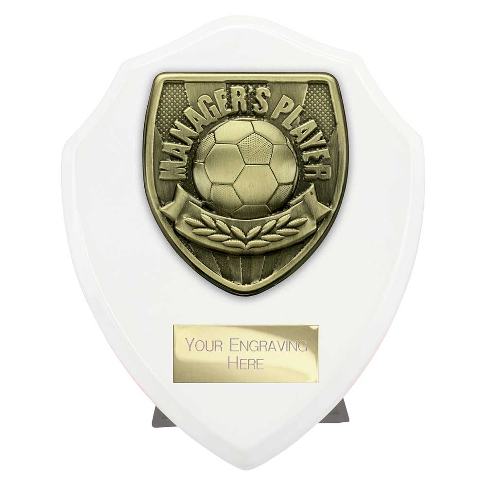 Cobra Shield Managers Player Football Award (White)