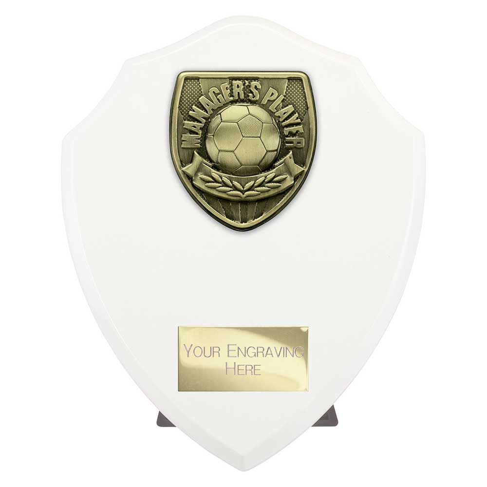 Cobra Shield Managers Player Football Award (White)