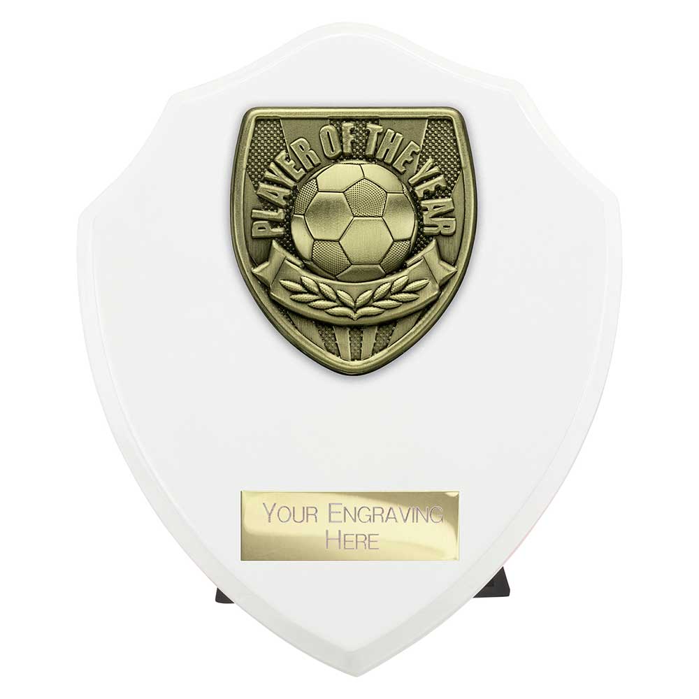 Cobra Shield Player of the Year Football Award (White)