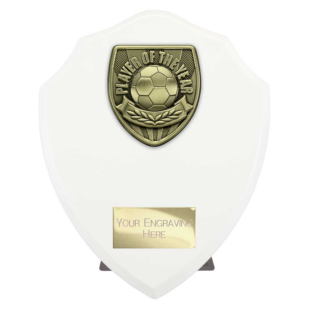 Cobra Shield Player of the Year Football Award (White)