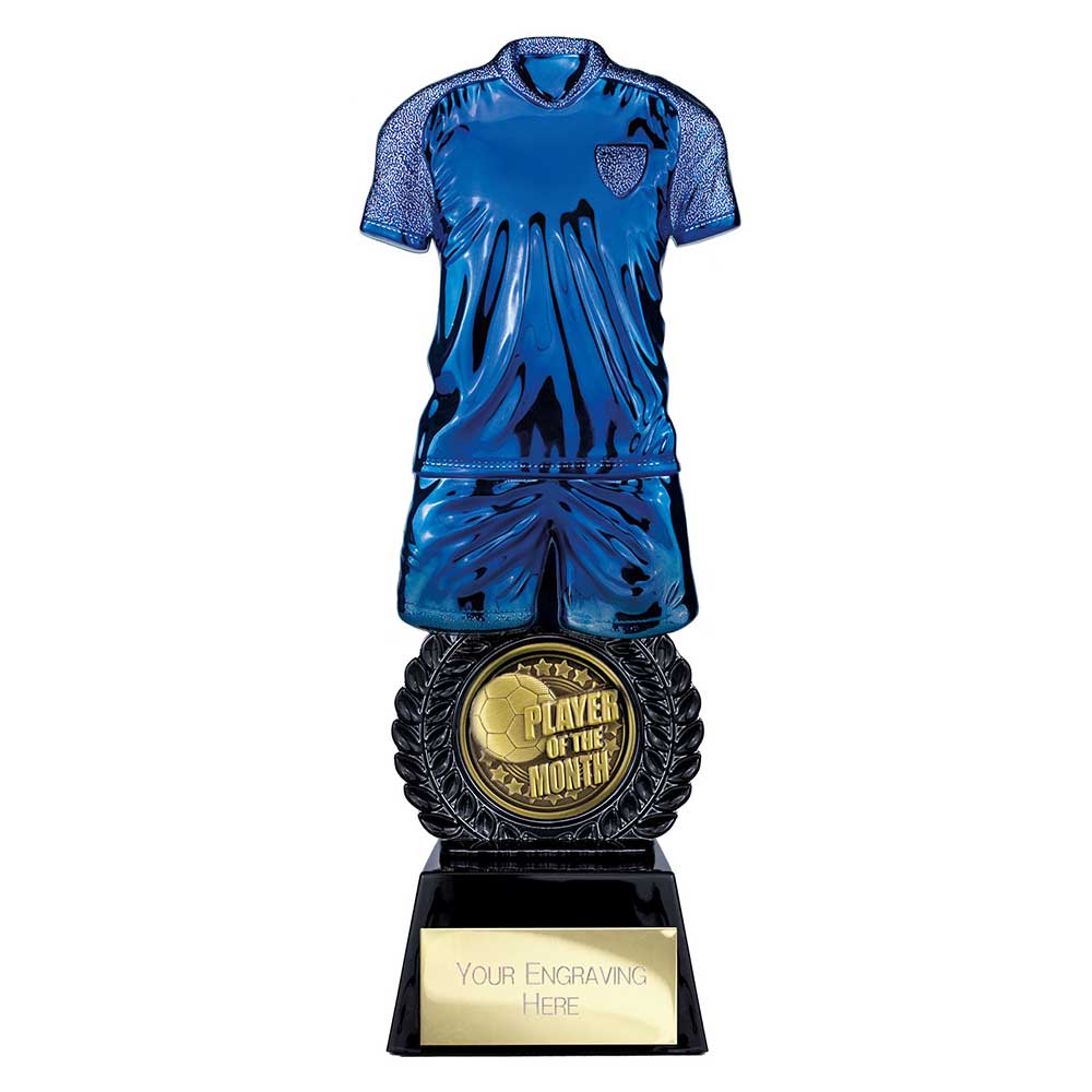 Intensity Football Player of Month Award - Blue & Black