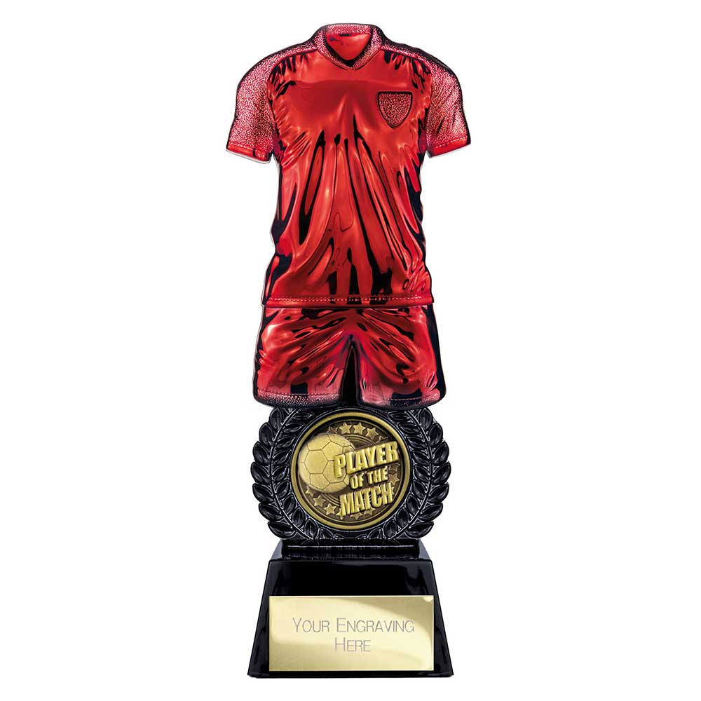 Intensity Football Player of Match Award - Red & Black