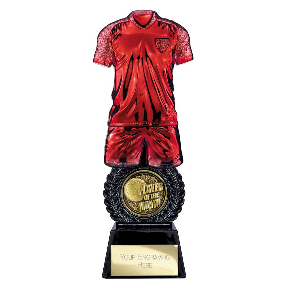 Intensity Football Player of Month Award - Red & Black