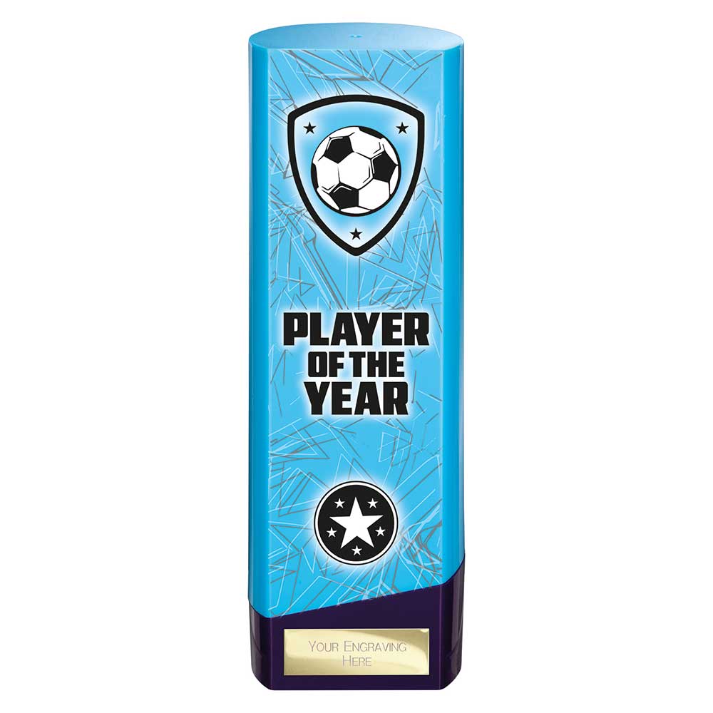 Prime Player of the Year Football Trophy (Blue/Purple)