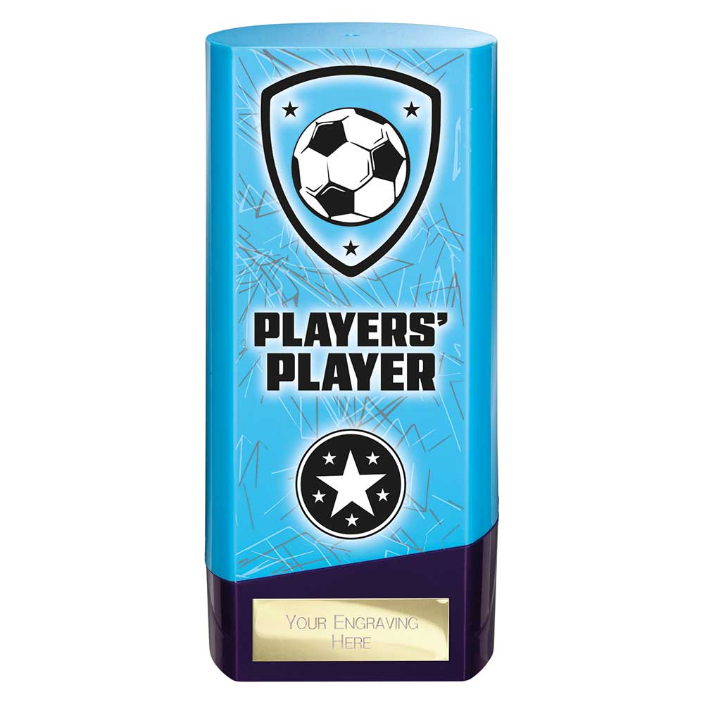 Prime Players Player Football Trophy (Blue/Purple)