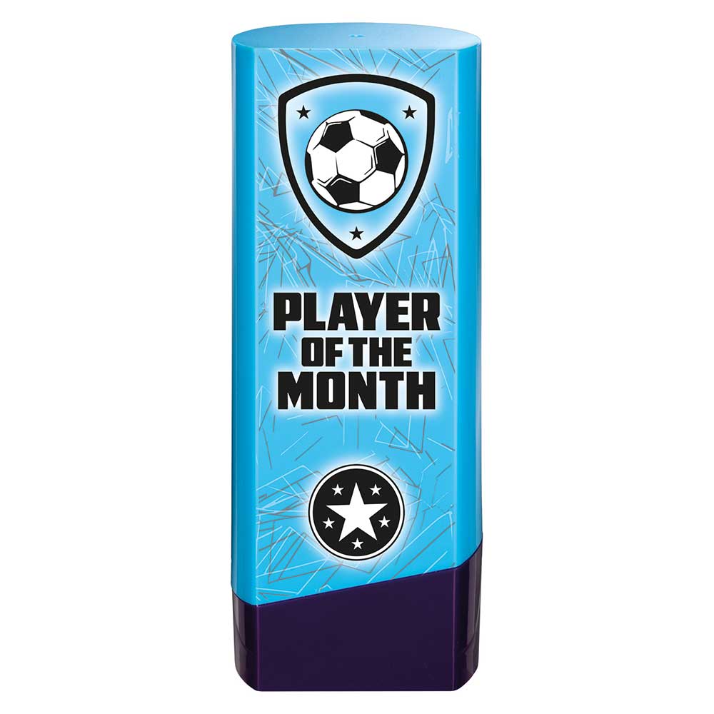 Prime Player of the Month Football Trophy (Blue/Purple)