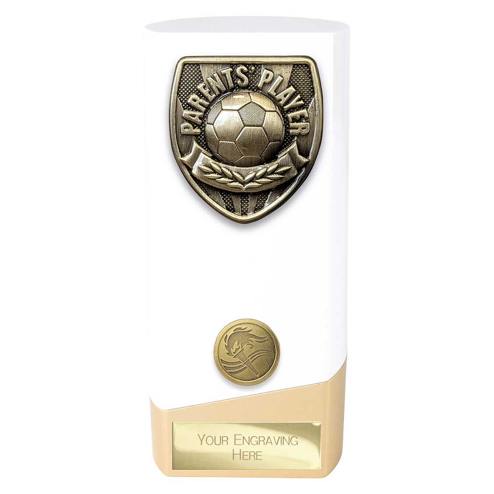 Prime Cobra Football Parents Player Award (White & Gold)