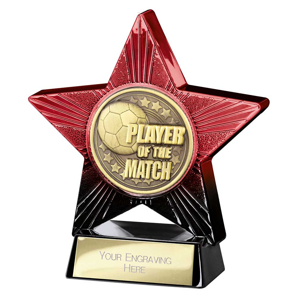 Superstar Player of Match Award - Red & Black