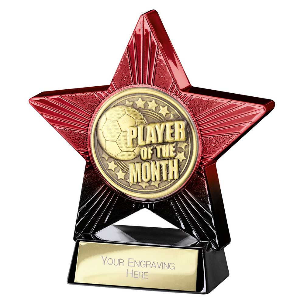 Superstar Player of Month Award - Red & Black