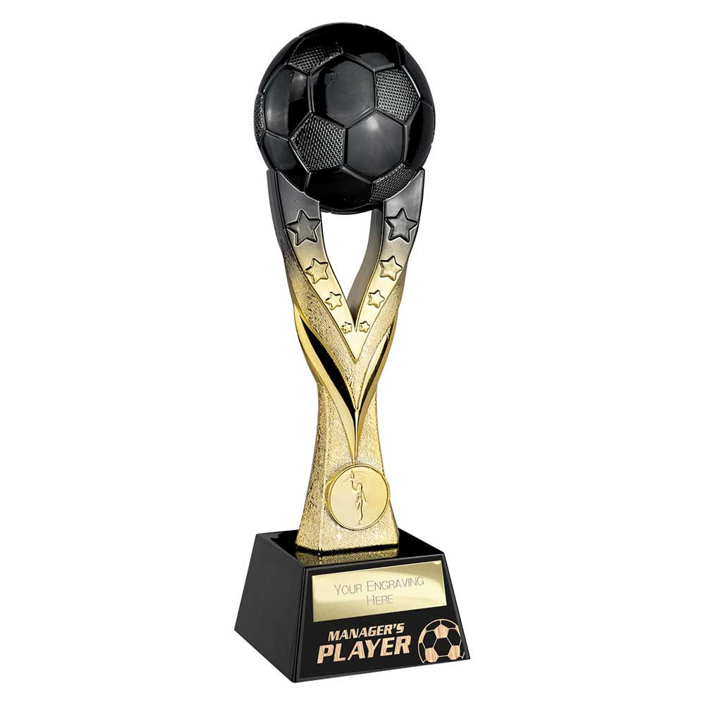 Football Extreme Managers Player Trophy (Black/Gold)