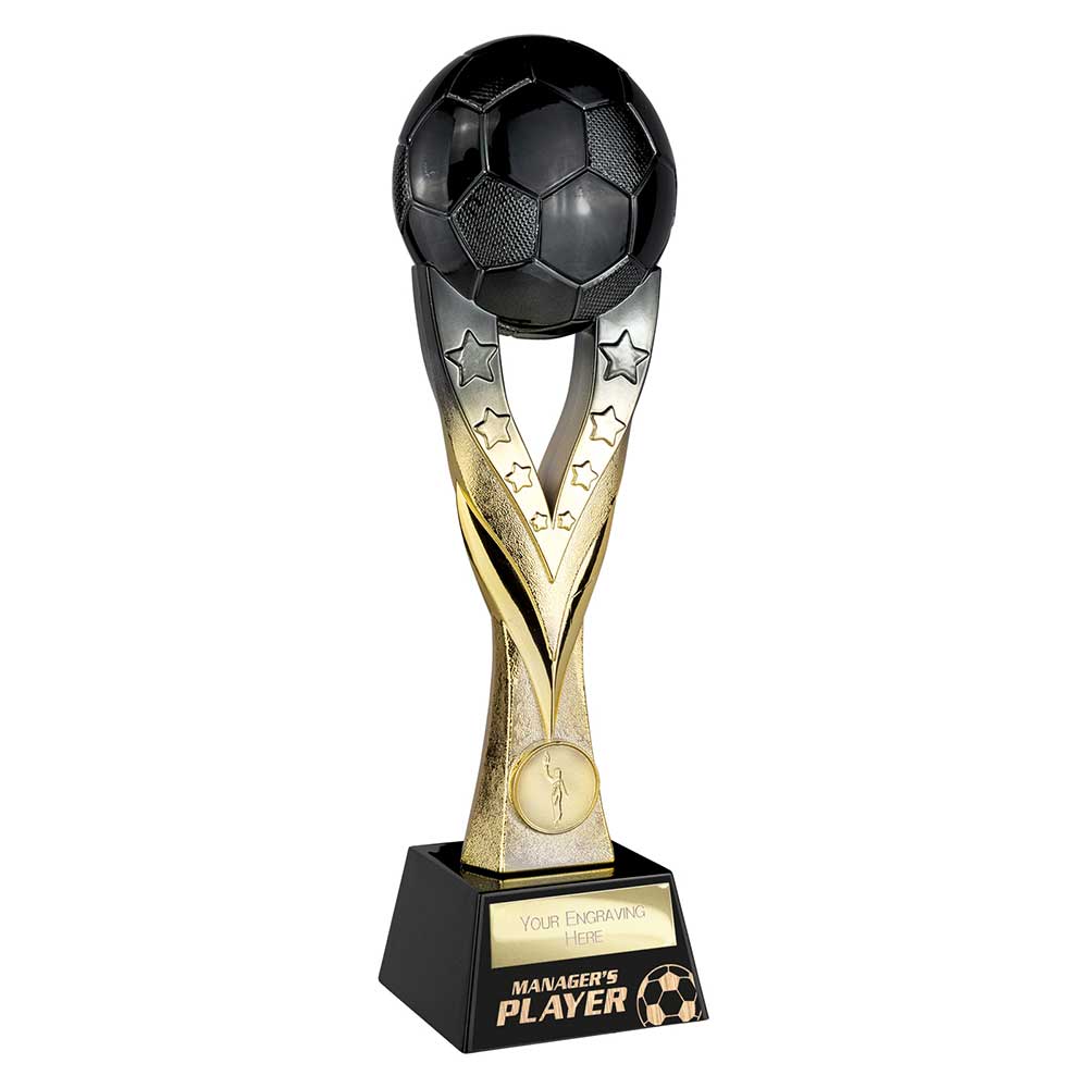 Football Extreme Managers Player Trophy (Black/Gold)