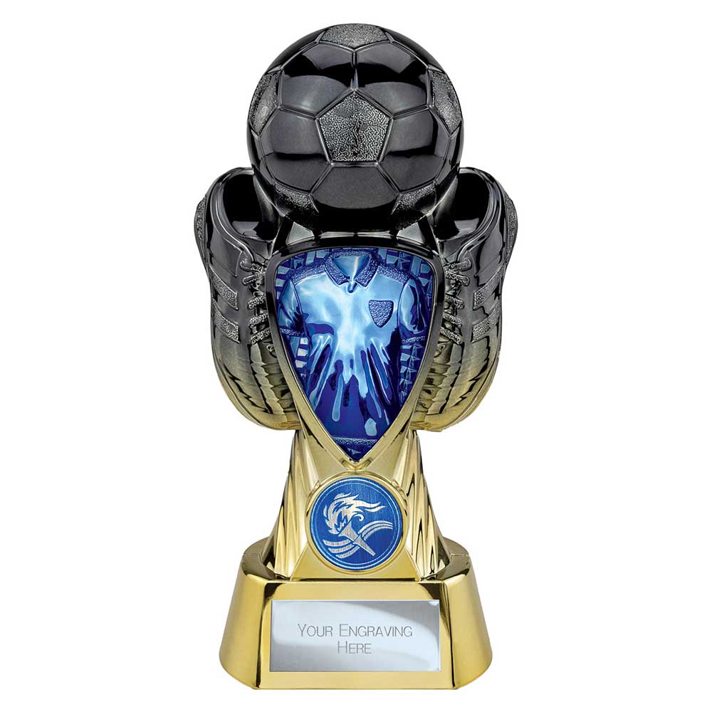 Tournament Football Trophy (Blue & Gold)