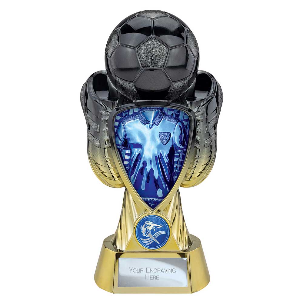 Tournament Football Trophy (Blue & Gold)