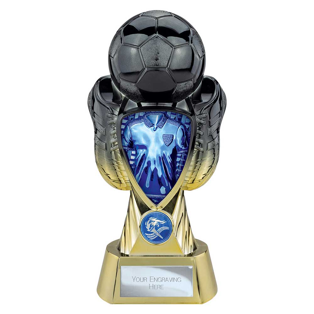 Tournament Football Trophy (Blue & Gold)