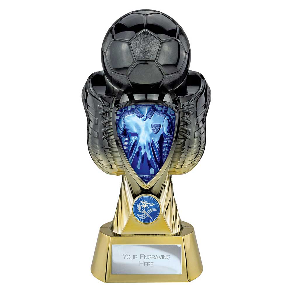 Tournament Football Trophy (Blue & Gold)