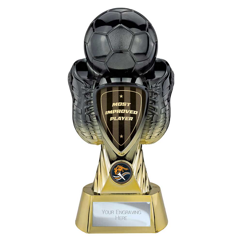 Tournament Football Trophy - Most Improved Player (Gold & Black)