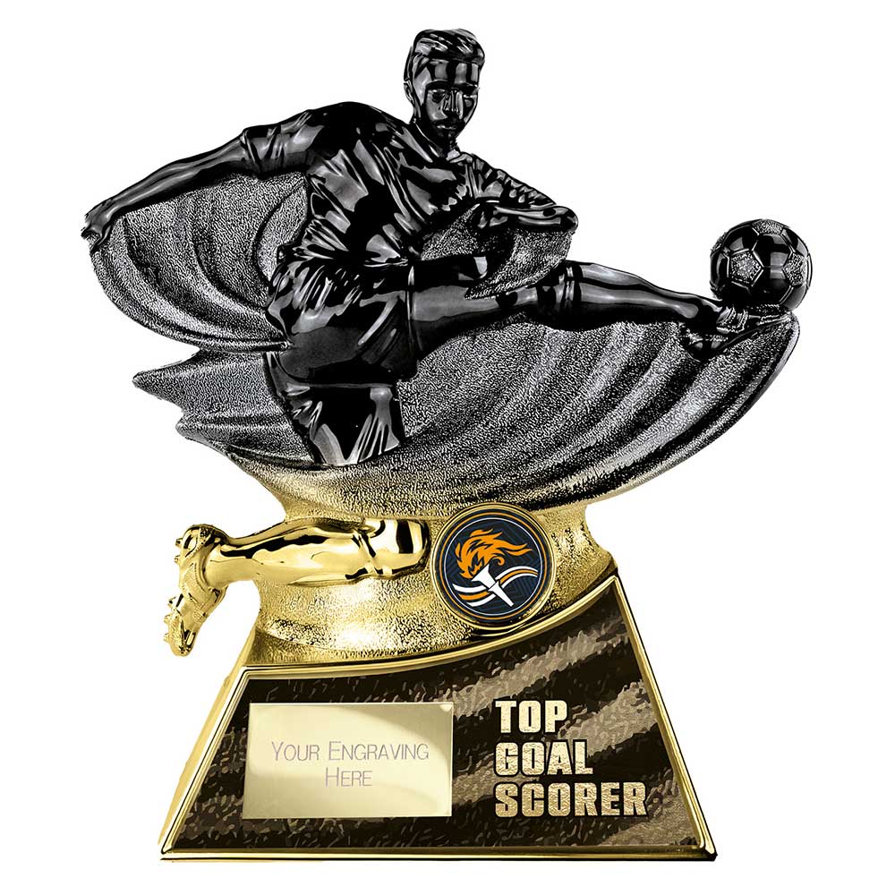 Power Strike Football Trophy - Top Goal Scorer (Gold & Black)
