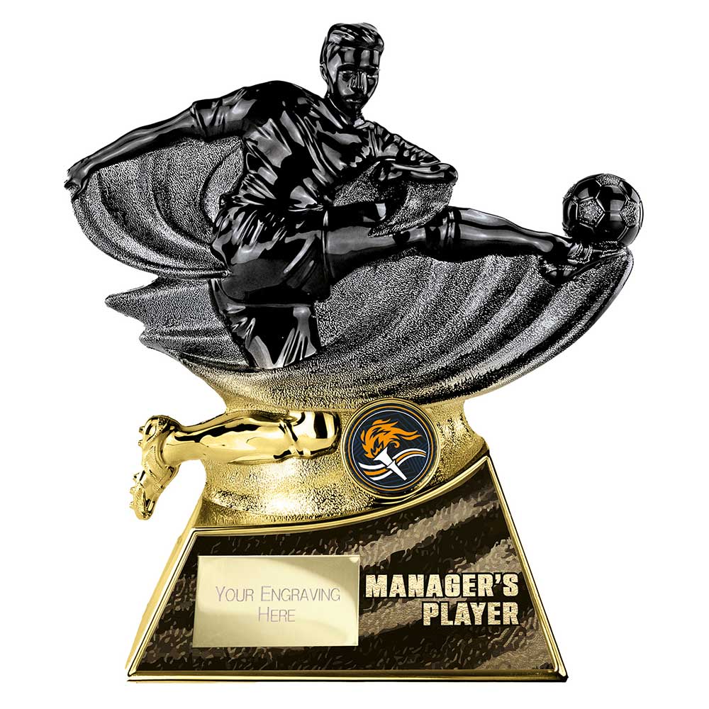 Power Strike Football Trophy - Managers Player (Gold & Black)