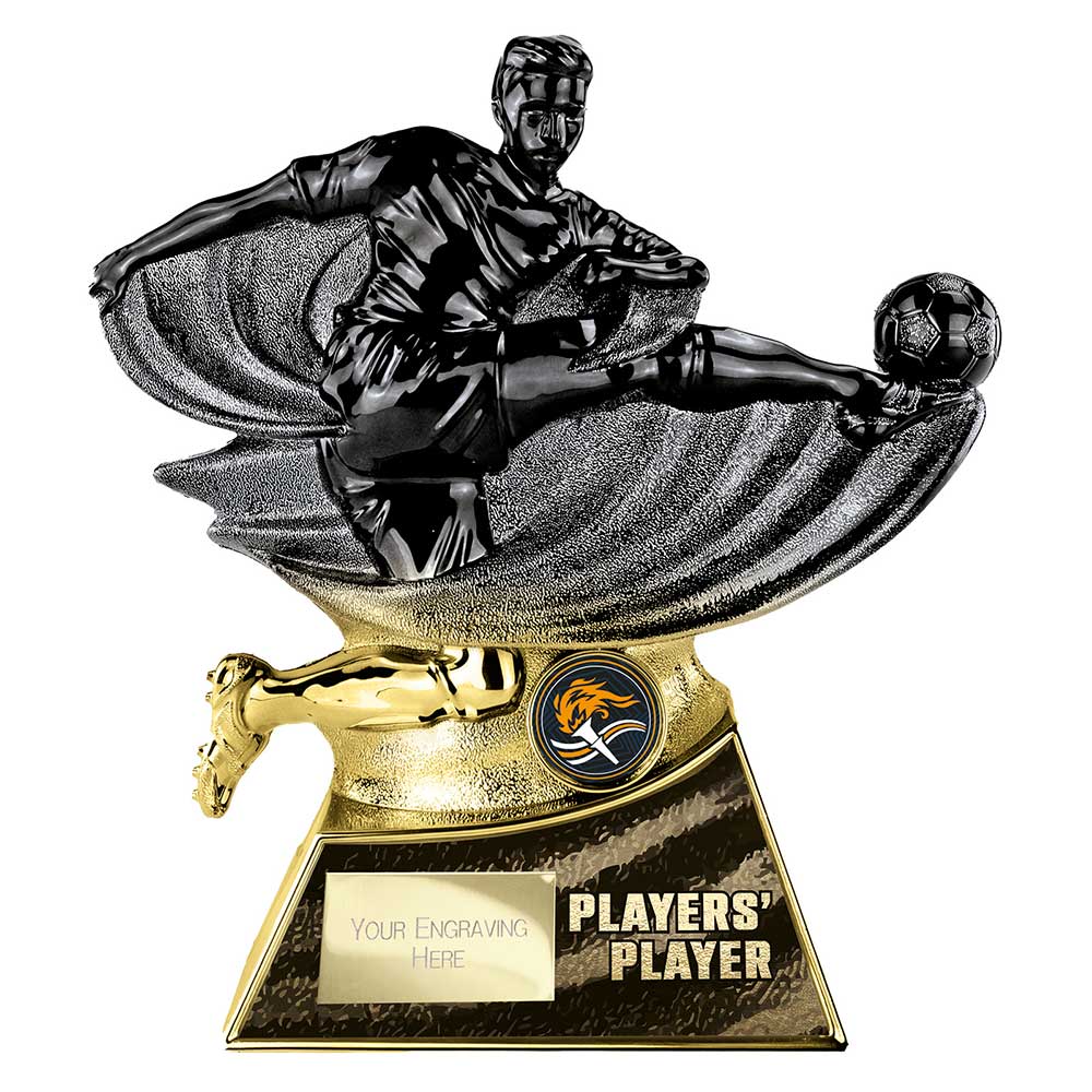 Power Strike Football Trophy - Players Player (Gold & Black)