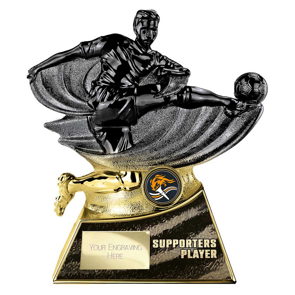 Power Strike Football Trophy - Supporters Player (Gold & Black)