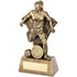 Female Football Figure Trophy On Star Net Backing - 9in (CLEARANCE)