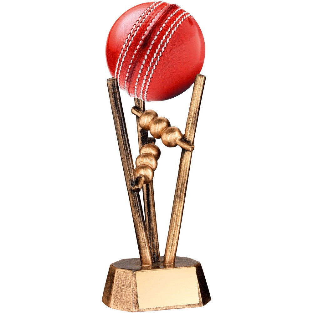 Cricket Ball On Stumps Statue Award (CLEARANCE)