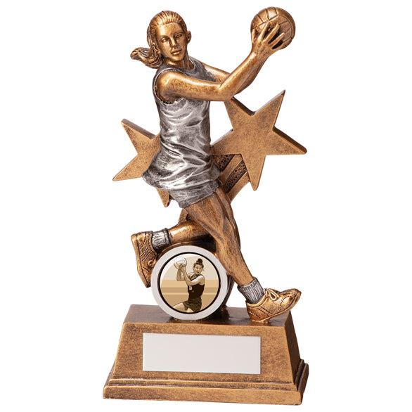 Warrior Star Netball Award 165mm (CLEARANCE)