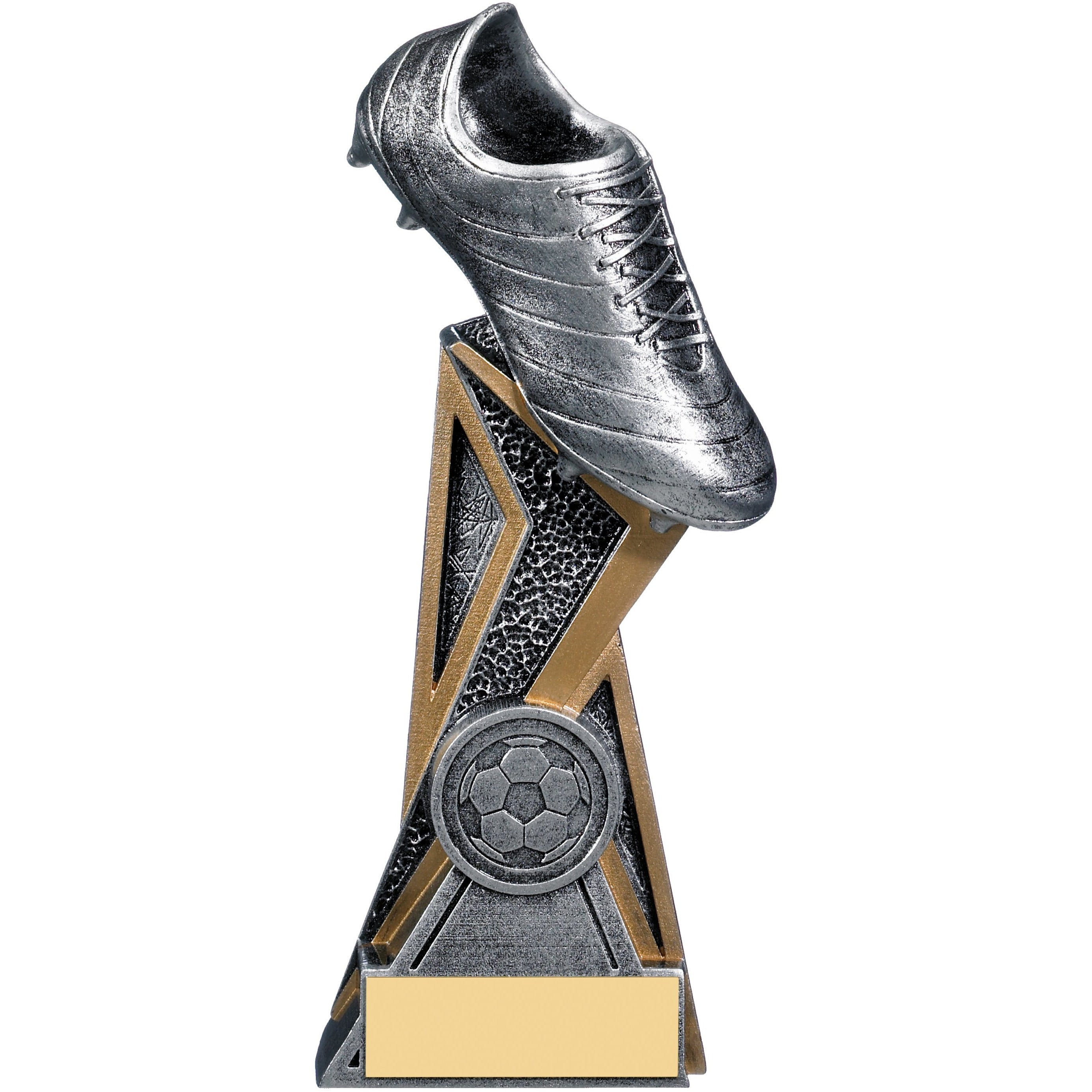 Storm Football Boot Trophy (Silver) 17cm (CLEARANCE)