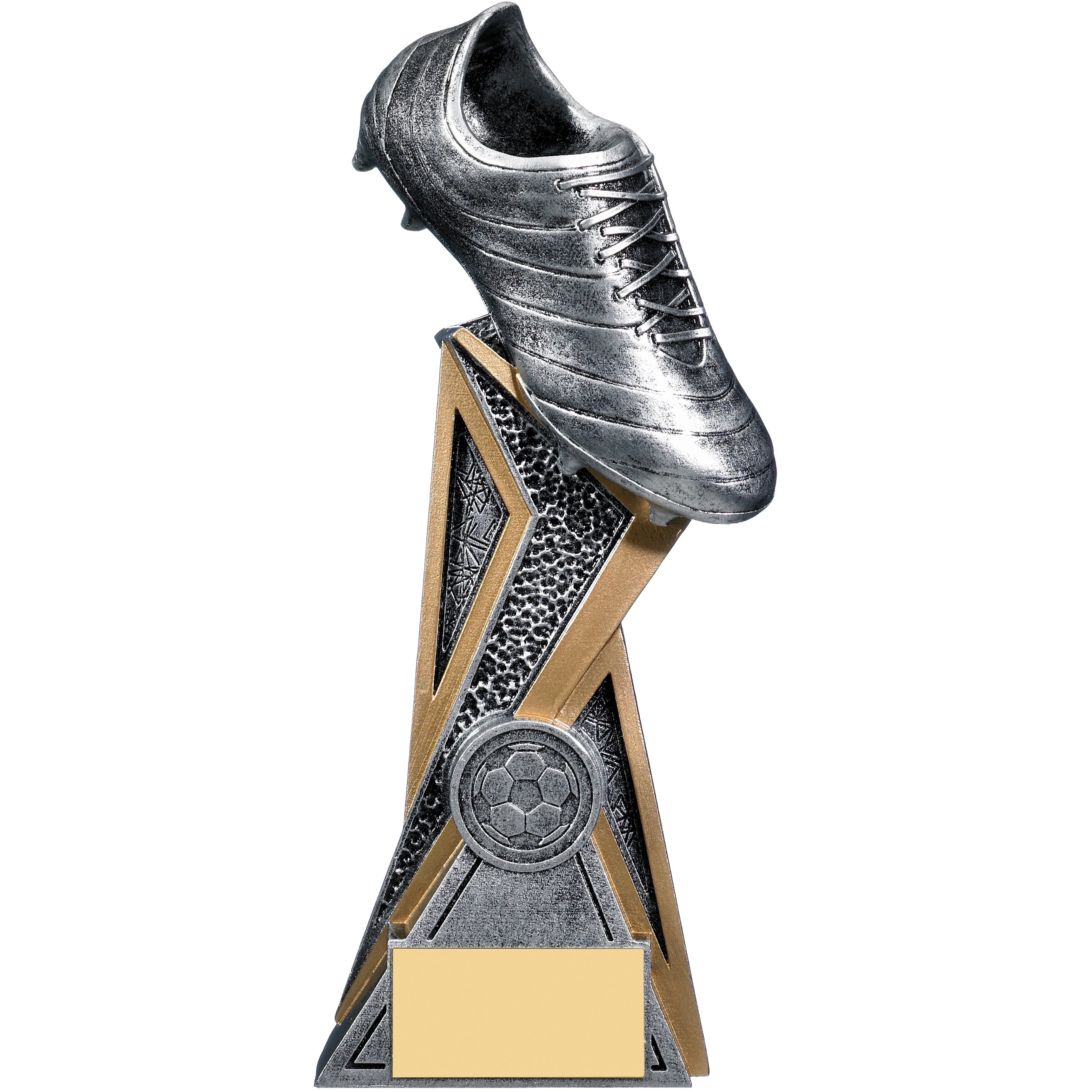 Storm Football Boot Trophy (Silver) 21cm (CLEARANCE)