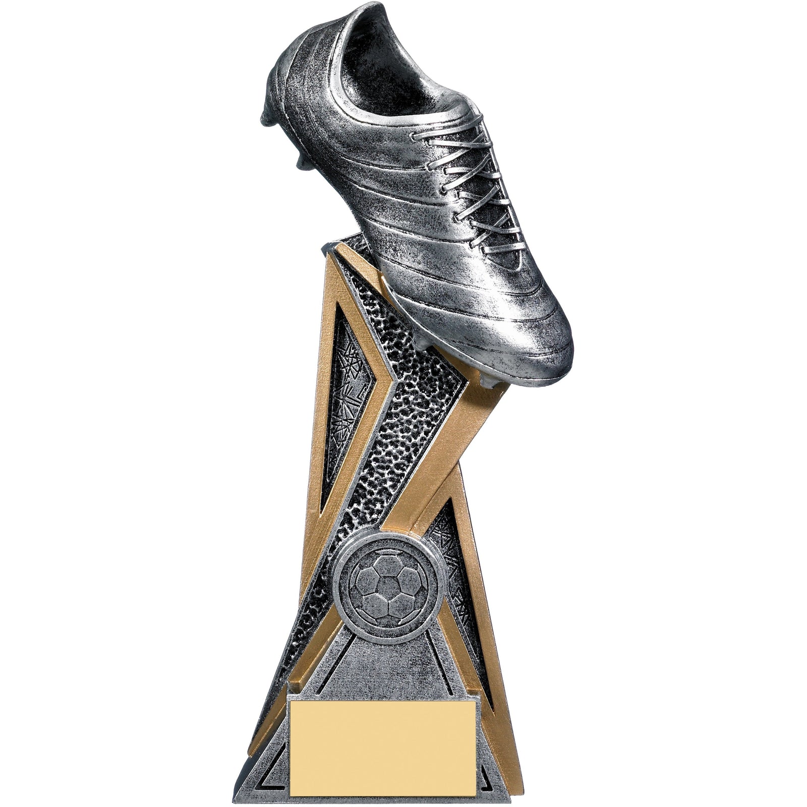 Storm Football Boot Trophy (Silver) 21cm (CLEARANCE)