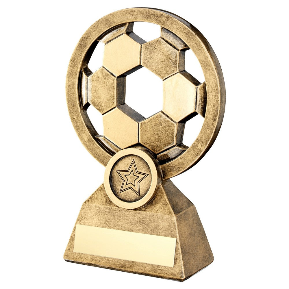 Football With Holes Trophy - 4.75in (CLEARANCE)