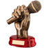 Microphone Trophy On Base - 7in (CLEARANCE)