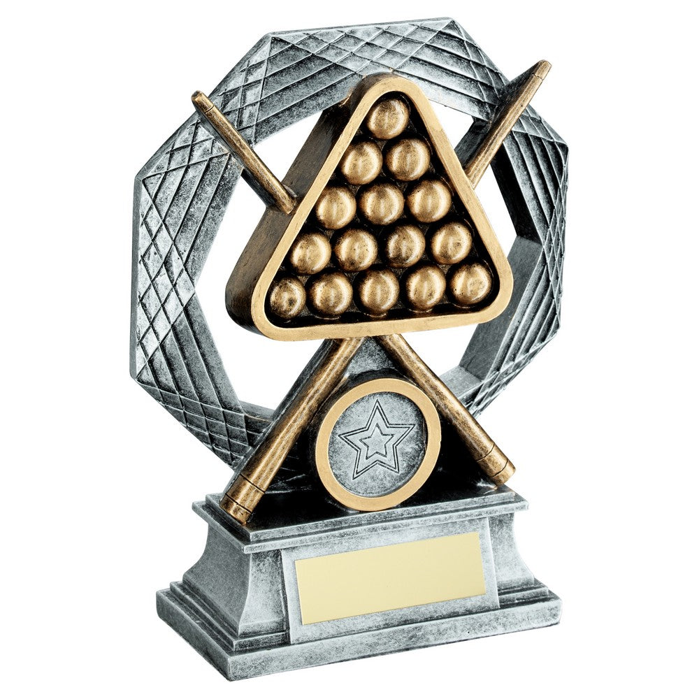 Snooker/Pool Octagon Resin Trophy 5in (CLEARANCE)