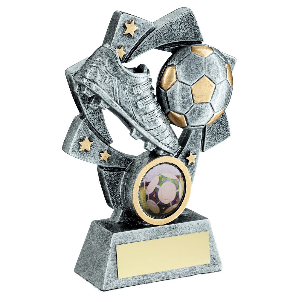 Star Spiral Football Award - 5in (CLEARANCE)