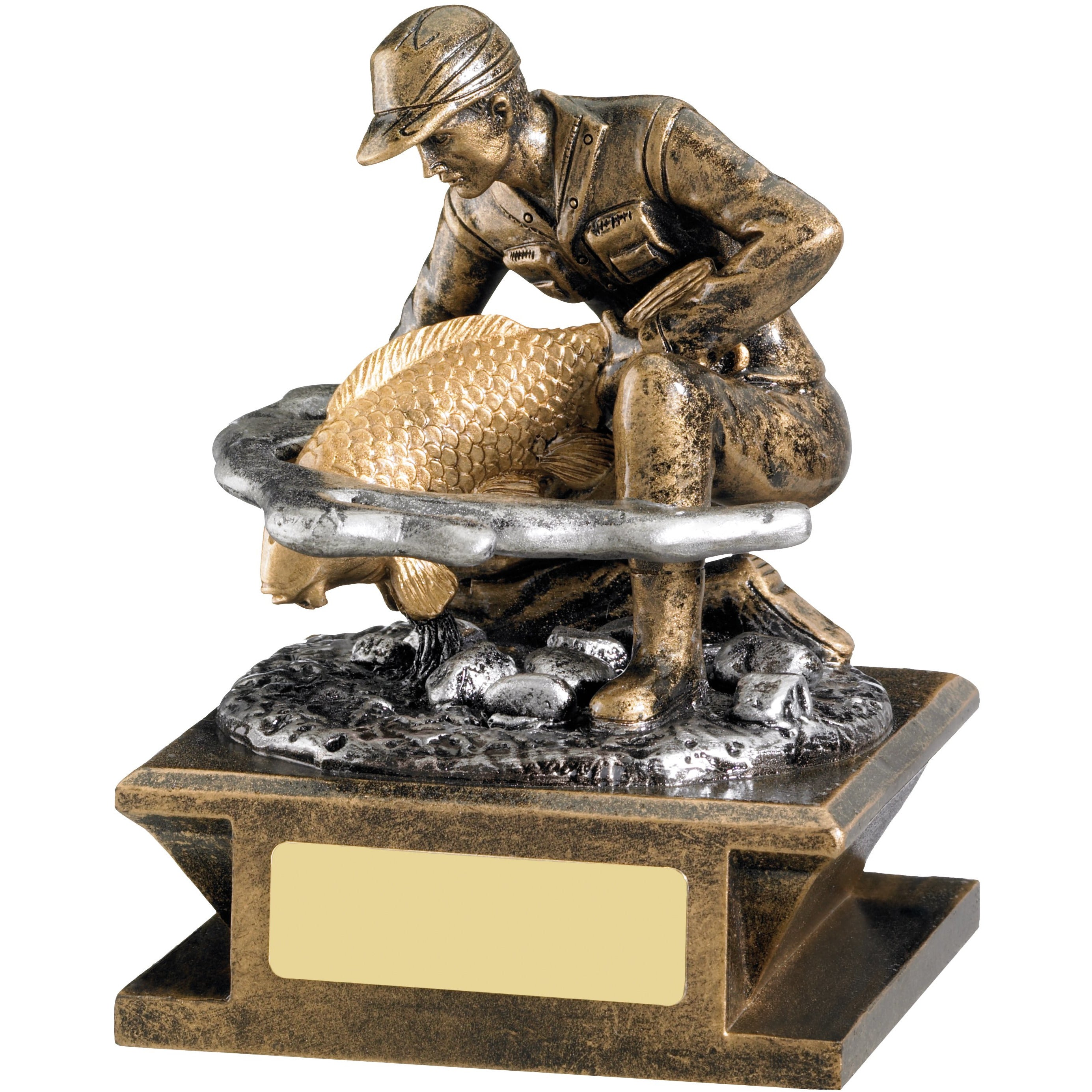 Fisherman Trophy - 12cm Height (CLEARANCE)