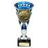 Cobra Trophy Cup Football Goalkeeper (Silver/Blue)