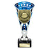 Cobra Football Trophy Cup Managers Player (Silver/Blue)