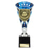 Cobra Football Trophy Cup Thank You Coach (Silver/Blue)