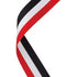Red, White & Black Medal Ribbon with Clip
