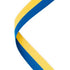Blue & Yellow Medal Ribbon with Clip