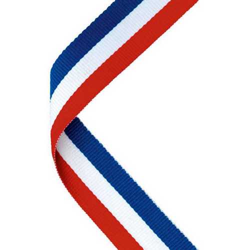 Red, White & Blue Medal Ribbon with Clip