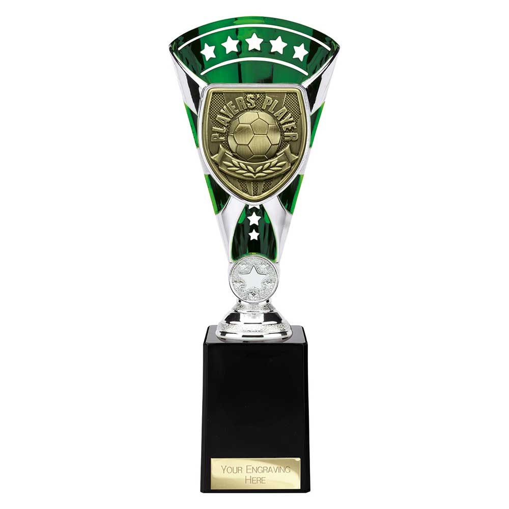 Cobra Football Trophy Cup Players Player (Silver/Green)