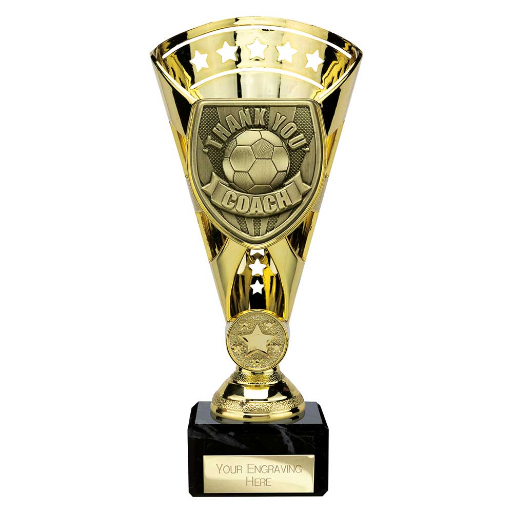 Cobra Football Trophy Cup Thank You Coach (Gold)