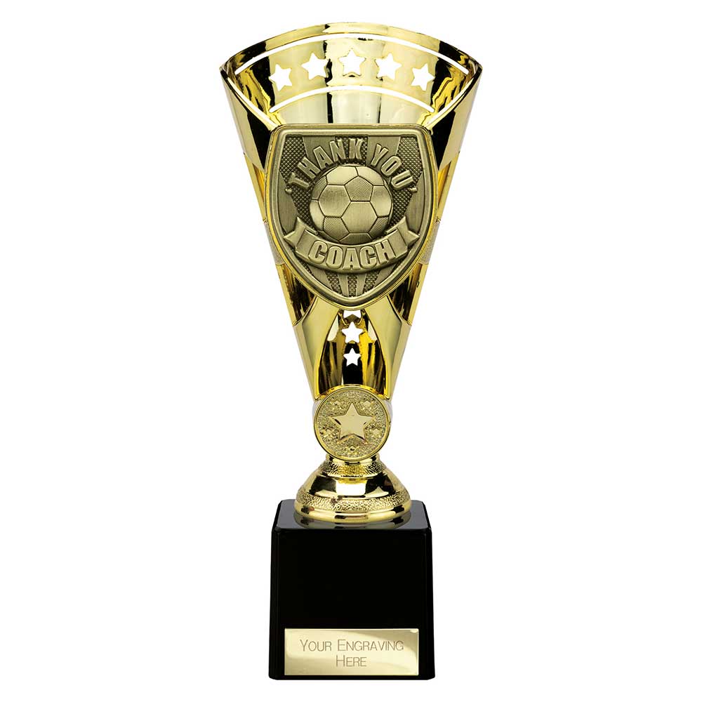 Cobra Football Trophy Cup Thank You Coach (Gold)