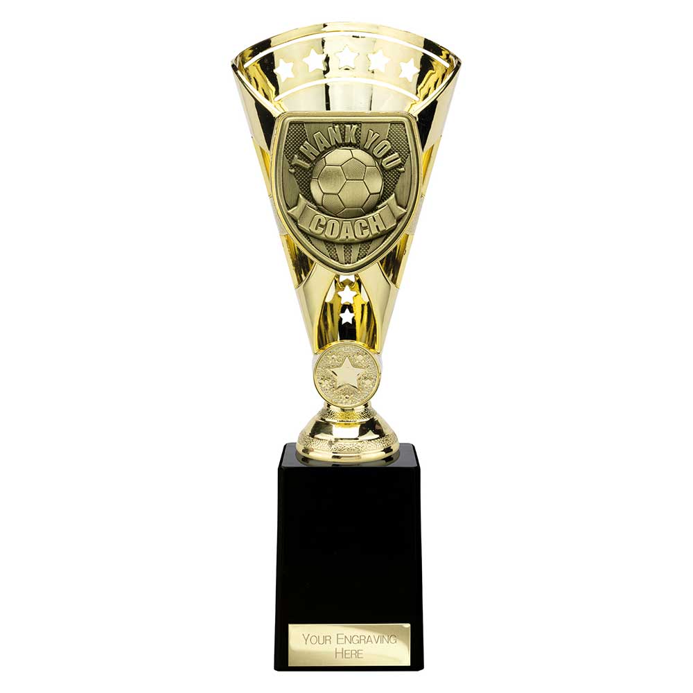 Cobra Football Trophy Cup Thank You Coach (Gold)