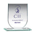 Personalised Jade Glass Shield Plaque Award