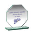 Personalised Jade Glass Award - Octagon Plaque